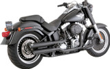 Vance & Hines Black Twin Slash 3" Slip-On Exhaust Mufflers (46343)
