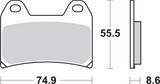 SBS HS Sintered Brake Pads (706HS)