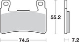 SBS DC - Dual Carbon Front Brake Pads (734DC)