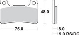 SBS DC - Dual Carbon Front Brake Pads (809DC)