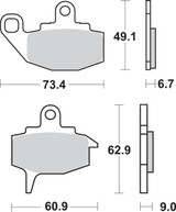 SBS HF - Ceramic Brake Pads (602HF)