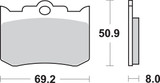 SBS H.CT - Carbon Brake Pads (678H.CT)
