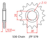 JT Front Sprocket | 18 Tooth | 530 | Steel (JTF579.18)