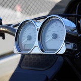 Arlen Ness Method Bagger Chrome Kickback Handlebar Risers & Gauge Pod (520-033)