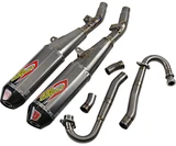 Pro Circuit Dual Ti-6 Titanium Full Exhaust System w/Carbon End Cap (0312025F2)