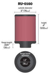 K&N High-Flow Performance Air Filter (RU-0160)