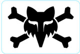 Fox Racing 3" Victory Logo Decal