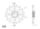Supersprox Front Countershaft Sprocket 16 Tooth (CST-402-16-2)