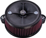 S&S Black Cone-Shape Stealth Air Cleaner Kit (170-0354C)