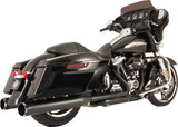 S&S Dual Stainless Steel Black 2-1 El Dorado Full Exhaust System (550-0700C)