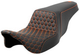 Saddlemen Set-Up Extended Reach HC Orange Honeycomb Seat (808-07B-17803)