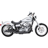 Vance & Hines Twin Slash 3" Black Slip-On Exhaust Mufflers (46838)