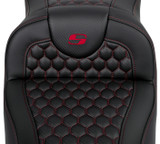Saddlemen Extended Reach Roadsofa Black Seat - Red Honeycomb (808-07B-19004)