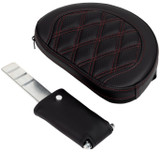 Saddlemen Roadsofa Seat - Driver Backrest & Burgundy Stitch (808-07B-182B8)