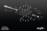 Renthal Revo-F Flat Pedals - Bicycle/MTB - Aluminum Gold (PD10001-002-01)