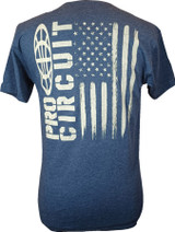 Pro Circuit Logo Flag Mens Short Sleeve T-Shirt