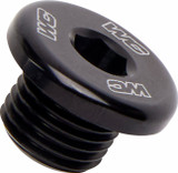 Works Connection Black Billet Aluminum Radiator Drain Plug (24-632)