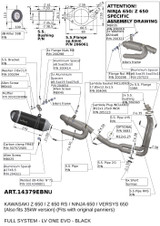 Leo Vince LV One Evo Black Stainless Steel Exhaust System (14379EBNU)