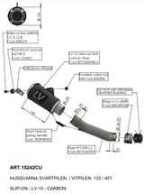 Leo Vince LV-10 Carbon Fiber Slip-On Muffler (15242CU)