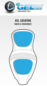 Saddlemen Extended Reach Roadsofa Carbon/Black Seat (808-07B-18600)