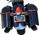 Custom Dynamics Red Lens Low Profile LED Saddlebag Lights (CD-IND-SPR-V2-R)