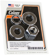Colony Chrome Rear Axle Nut and Washer Kit (8715-4)