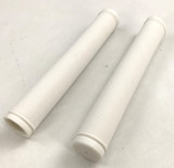 RSI 7" White Rubber Snowmobile Grips (G-7 WHITE)