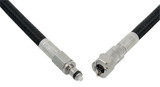 Goodridge 14" Black Textile Fuel Crossover Line w/Quick Disconnect (HDFL002)