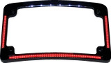 Custom Dynamics Gloss Black Red/White LED License Plate Frame (TF08-B)