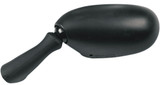 Emgo Left Side View Black Oval Mirror (20-78232)