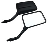 Emgo Left/Right Side View Black Rectangle Mirrors (20-86800)