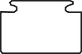 Garland UHMW Slide/Hyfax - 40.00" - Profile 11 - Black (11-40.00-0-01-01)
