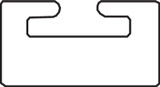 Garland 52.00" Black UHMW Slide 01 (01-5200-2-01-01)