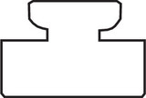 Garland 45.00" Black UHMW Slide 07 (07-45.00-1-01-01)