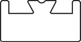Garland 47.00" Black UHMW Slide 12 (12-4700-1-01-01)
