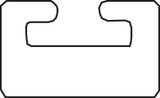 Garland 45.25" Black UHMW Slide 02 (02-4525-1-01-01)