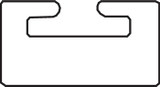Garland 55.375" Graphite UHMW Slide 01 (01-55.38-1-01-12)