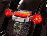 Ciro Chrome Crown Taillight w/ Smoke Lens Lightstrike Technology (40153)