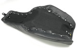 Saddlemen Step-Up Full Stitch Seat Black '06-17 Dyna FXD/FXDWG/FLD (806-04-175)