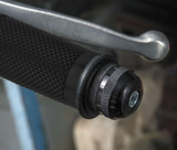 BikeMaster Anti-Vibration Black Aluminum Bar Ends for 1" Handlebars (261316)