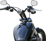 Thrashin Supply 8" Straight Black Handlebar Riser w/Gauge Cutout (TSC-8025-1)