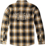 American Biker Mr Piston Mens Button Up Long Sleeve Flannel Shirt