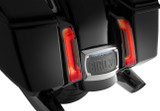 Ciro Chrome Curved License Plate Frame w/LED Plate Light (40500)