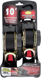 Erickson 10' Retractable Ratchet Straps (34415)