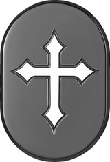 Figurati Maltese Cross Right Black Antenna Cover (FD41-AC-BLK-RT)