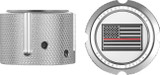 Figurati Thin Red Line Flag Front Polished Axle Nut Cover (FD73-FAC-SS)
