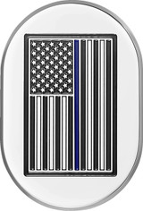Figurati Thin Blue Line Flag Right Polished Antenna Cover (FD70-AC-SS-RT)