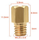 EBC #130 Main Jets | Mikuni Large Hex Head | TM/VM Carbs | 4-Pack (HJ130-4)