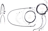 Magnum Black Pearl Cable Installation Kit for 12"-14" Handlebars (4871191)