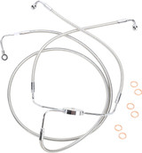 Magnum Polished Dual Disc ABS Lower Brake Line Kit (57010)